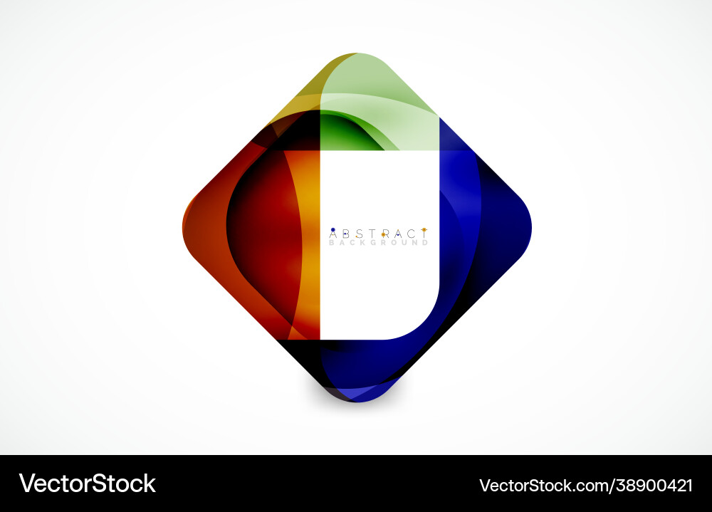 Minimal background abstract square shape vector image