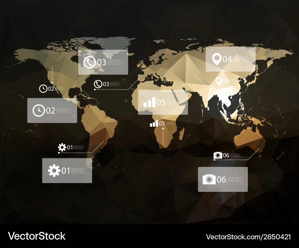 Modern elements of info graphics vector image