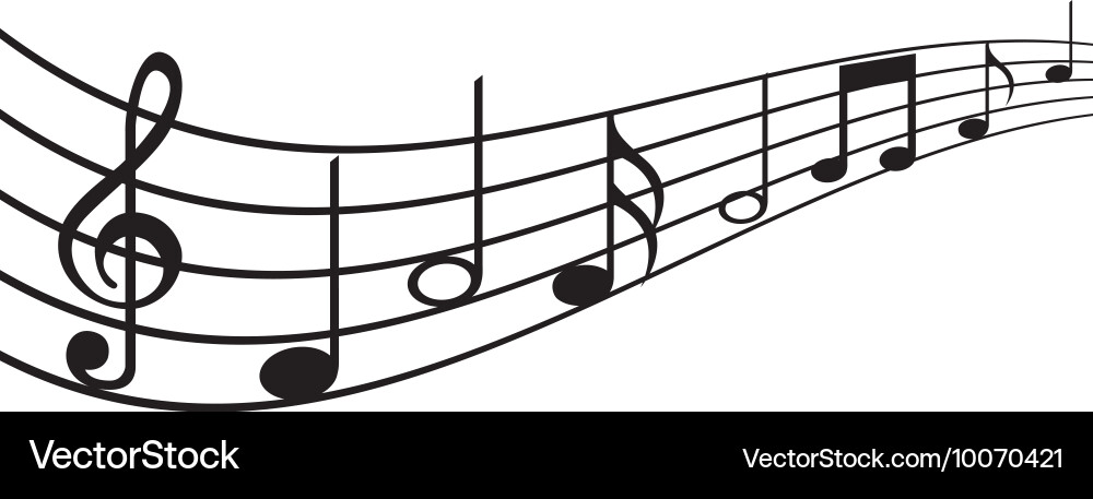 Notes music sheet pattern icon Vector Image