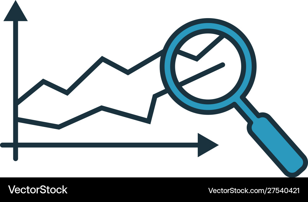 Predictive analytics icon set four elements vector image