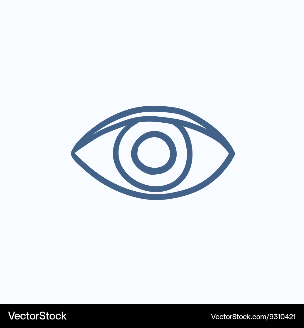 Publish content button sketch icon vector image