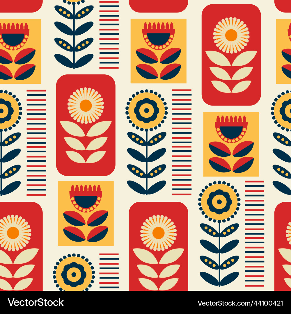 Scandinavian seamless pattern nordic design Scandinavian seamless pattern nordic design vector image