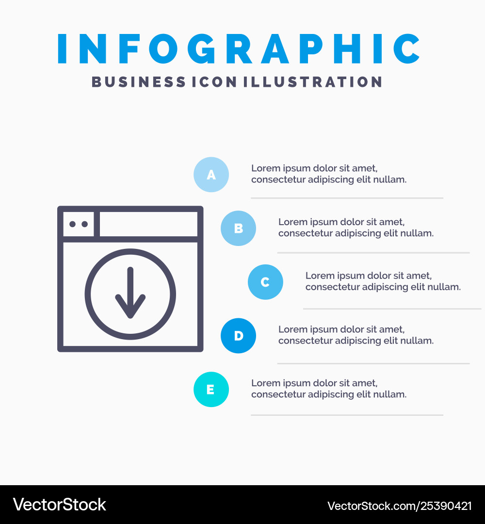 Web design download down application line icon Web design download down application line icon vector image