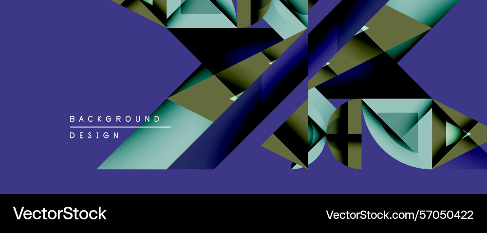 Abstract geometric composition overlapping Vector Image