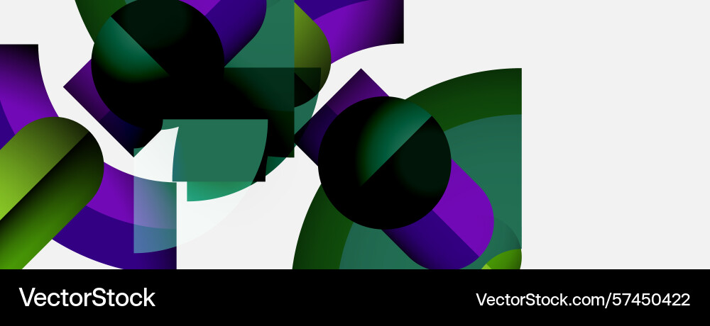 Abstract shapes overlap creating dynamic Abstract shapes overlap creating dynamic Vector Image