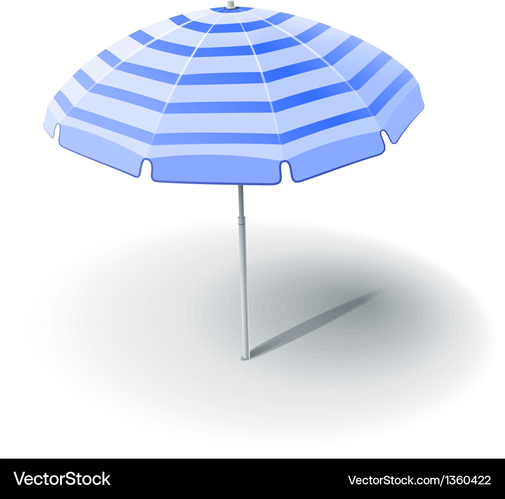 Beach Sunshade Parasol Vector Image