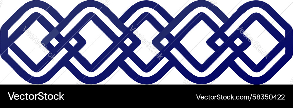 Bold Geometric Loop Pattern Vector Image