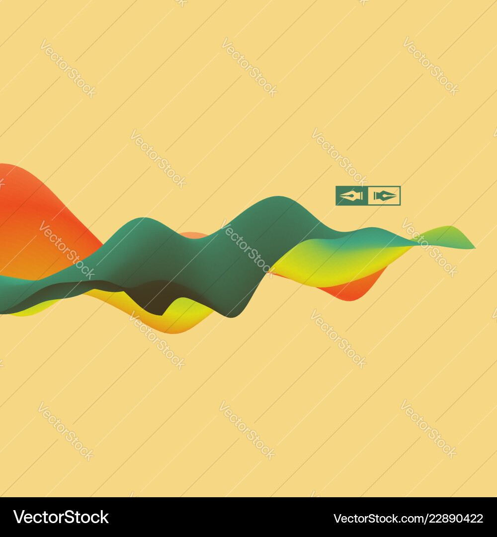 Dynamic Wavy Background - Sci-Fi Effect vector image