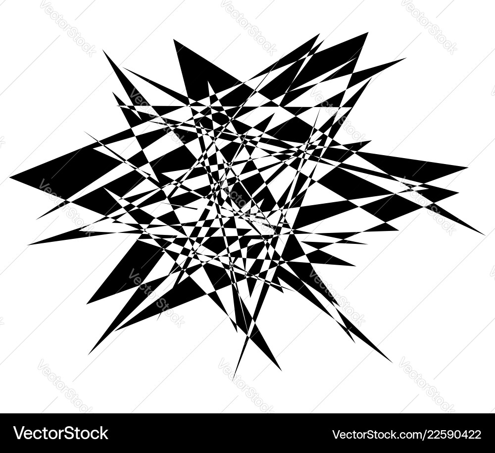 Geometric edgy shape pattern rough Vector Image