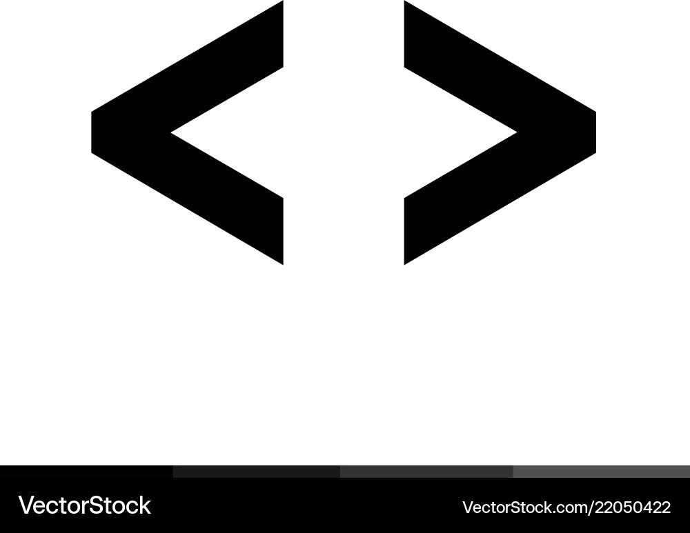 Language html icon progrmming code design Language html icon progrmming code design vector image