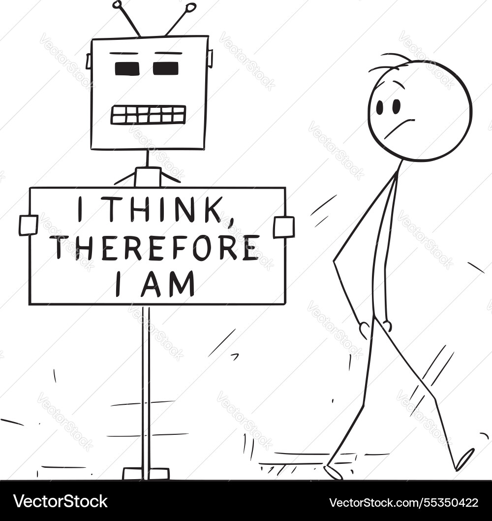 Life in machine robot or artificial intelligence Vector Image
