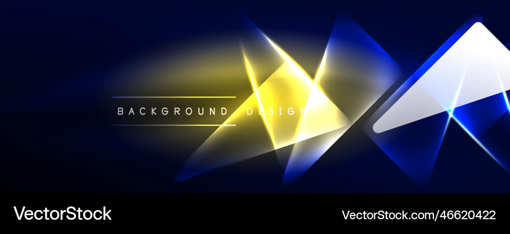 Neon lights hacking geometric background virtual Vector Image