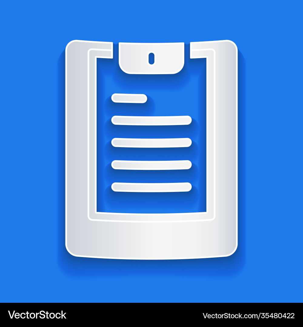 Paper cut server data report icon isolated Paper cut server data report icon isolated vector image