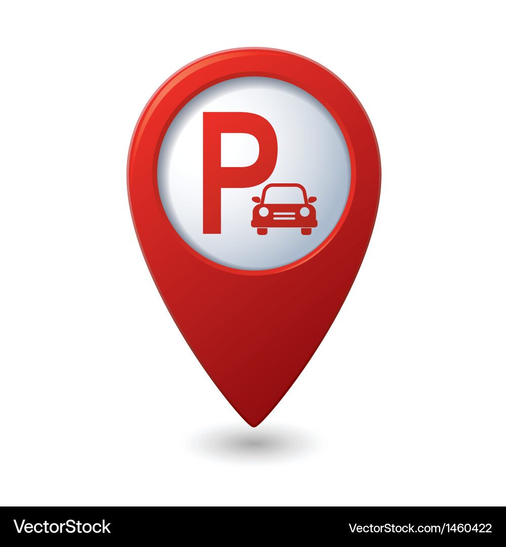Parking Pointer Icon vector image