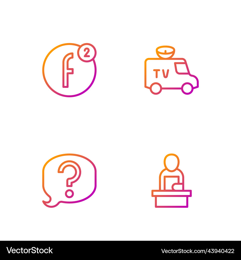 Set line breaking news speech bubble chat create Set line breaking news speech bubble chat create vector image