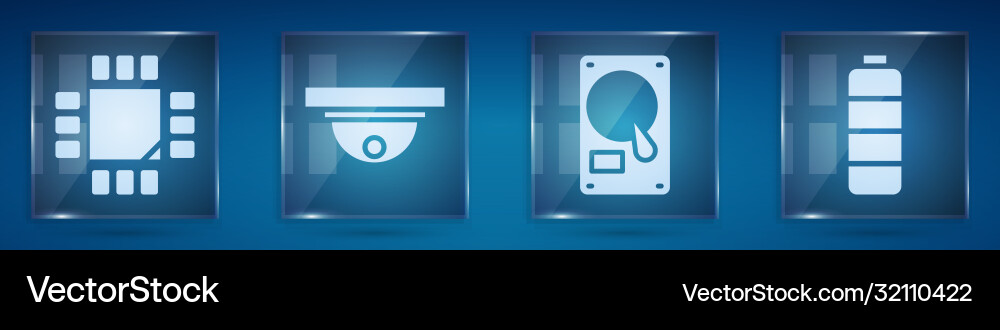 Set Prozessor mit Mikroschaltungen cpu Bewegung Set Prozessor mit Mikroschaltungen cpu Bewegung vektorbild
