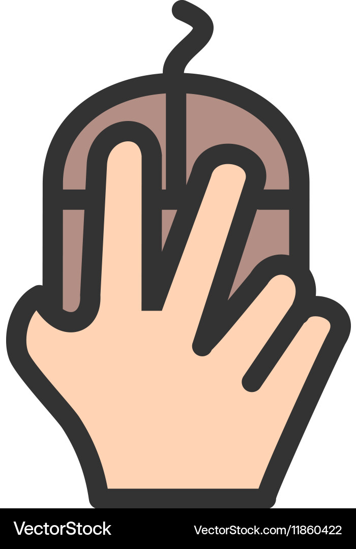 Using mouse vector image