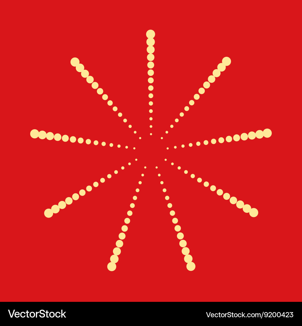 Abstract dotted shape design element Vector Image