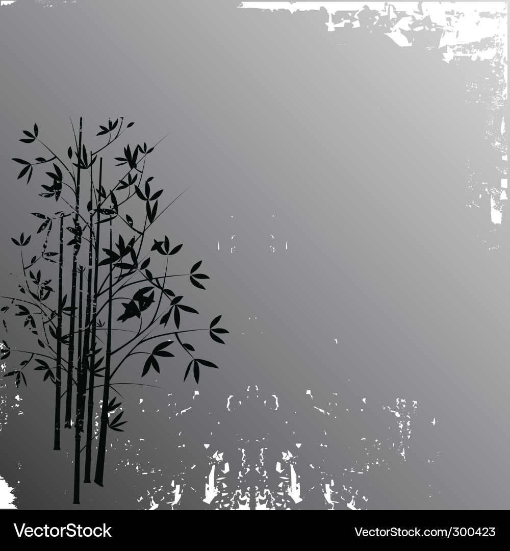 Bamboo Grunge Background Vector Image