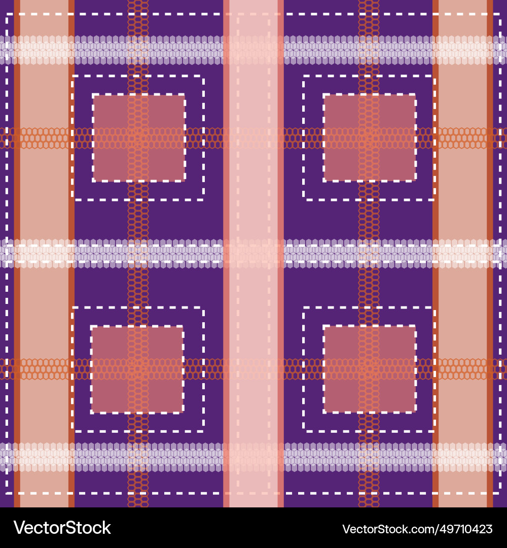 Check plaid pattern texture background of textile Vector Image