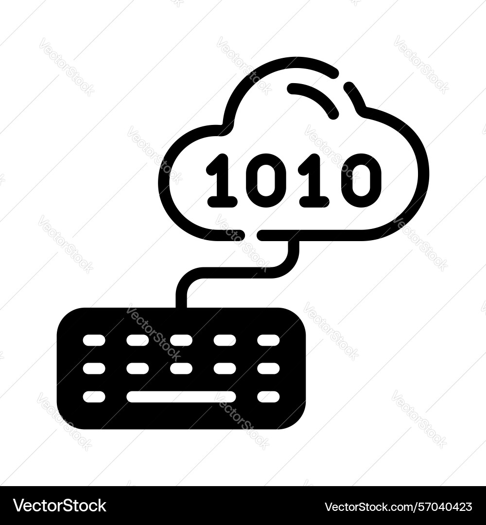 Cloud coding Vector Image