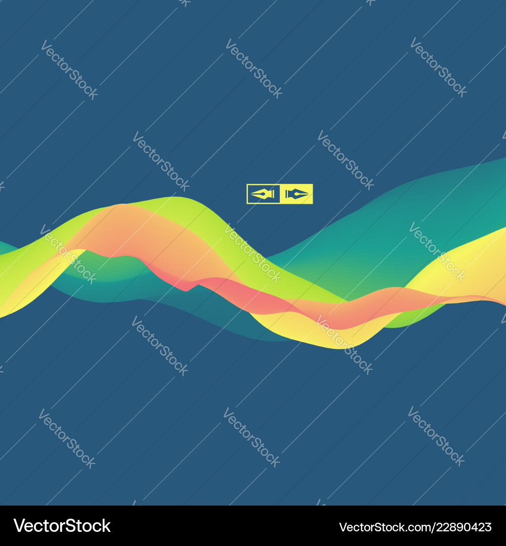 Colorful abstract background dynamic effect vector image