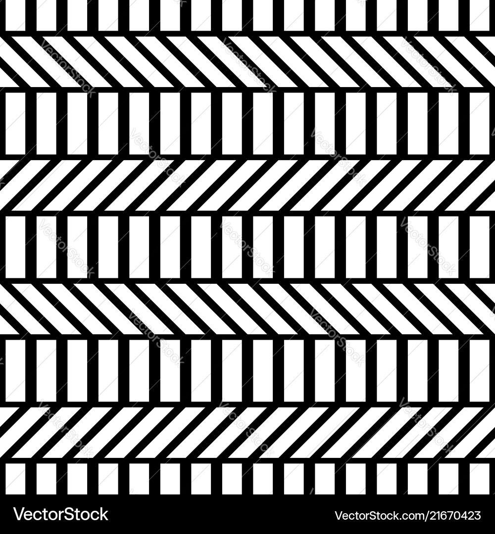 Design seamless monochrome zigzag pattern Vector Image