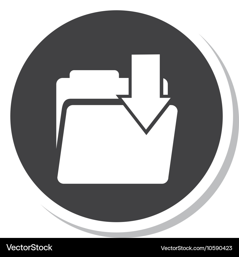 Folder file document isolated icon vector image