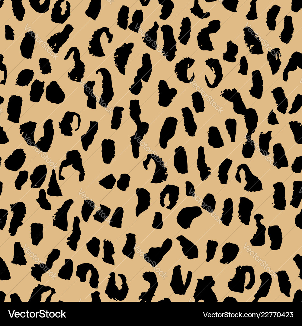 Leopard Seamless Pattern vector image