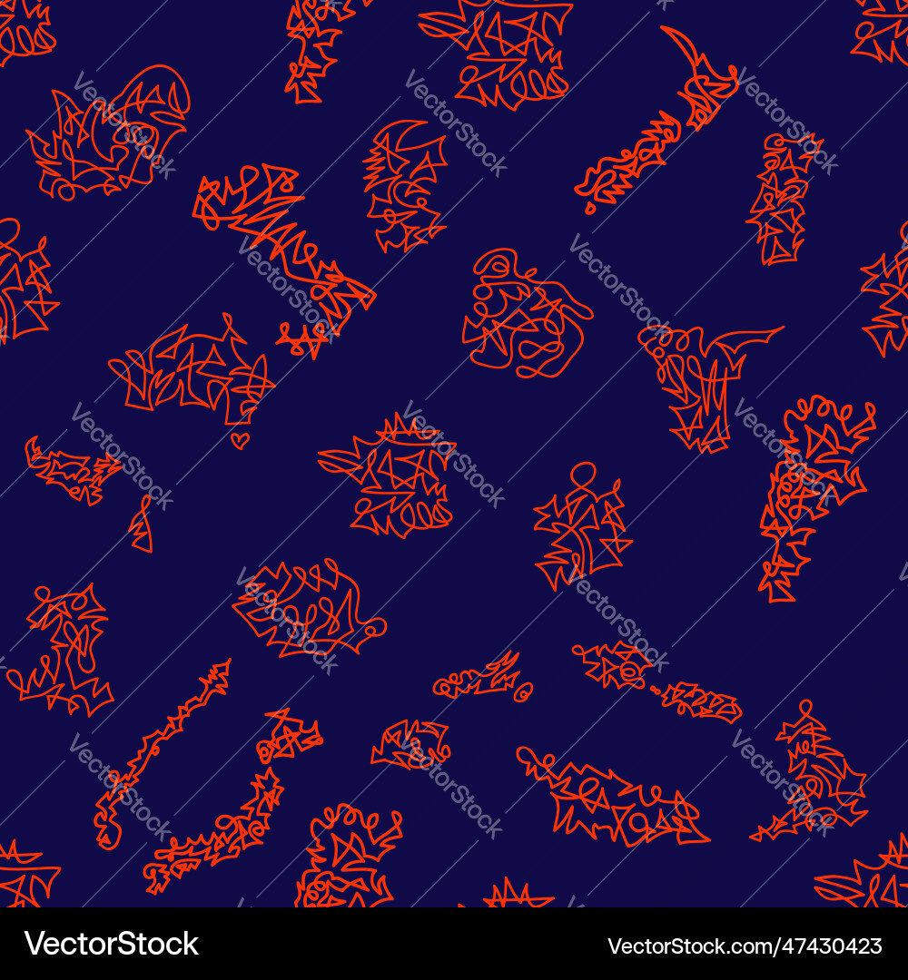 Seamless pattern with abstract map of rugby Seamless pattern with abstract map of rugby Vector Image