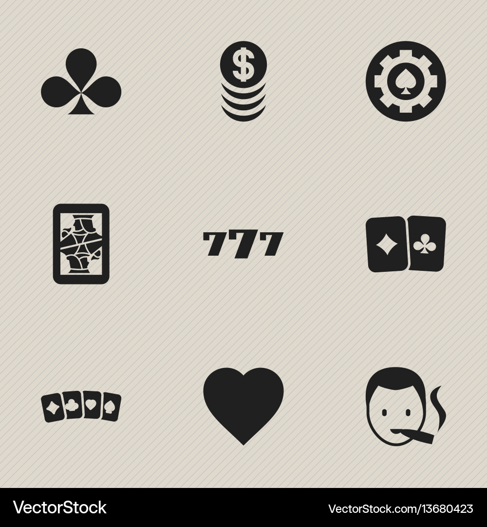 Set of 9 editable game icons includes symbols vector image