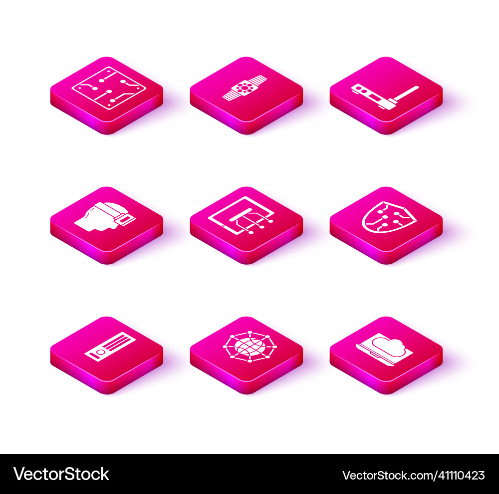 Set video game console global technology Set video game console global technology vector image