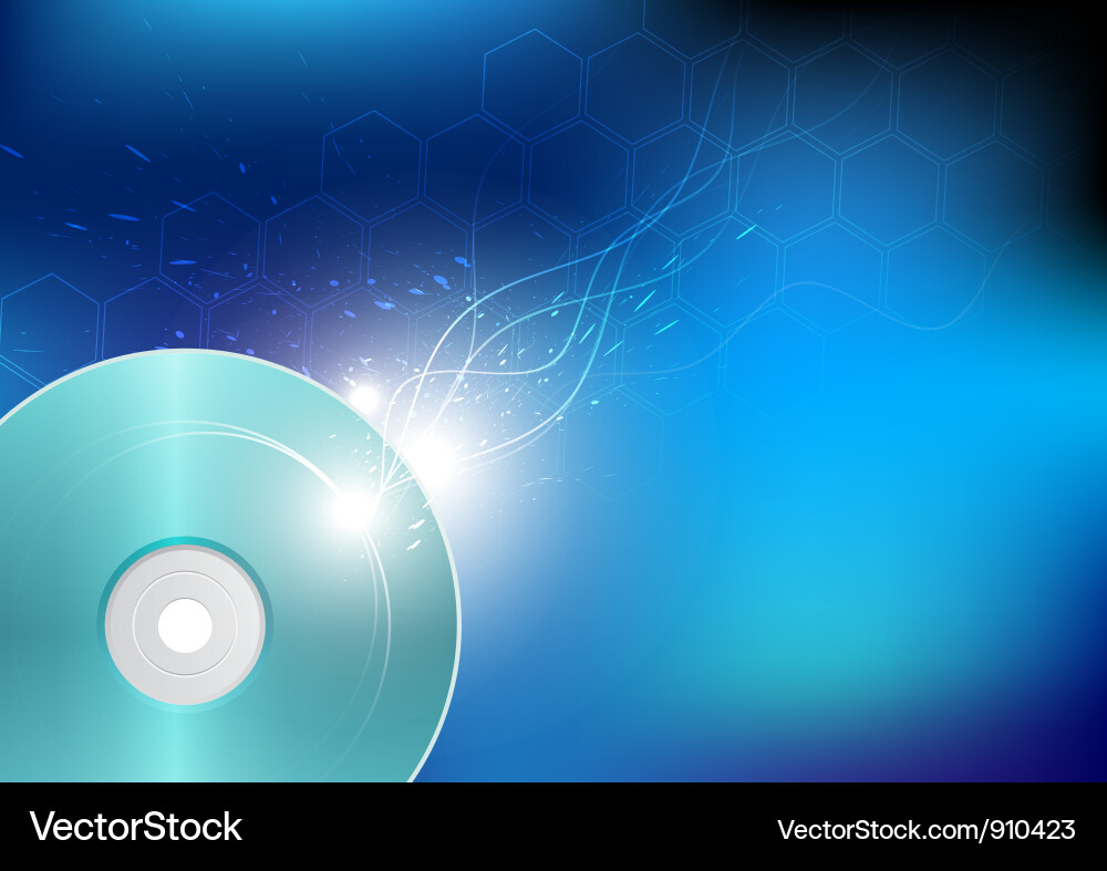 Writing data on disk vector image