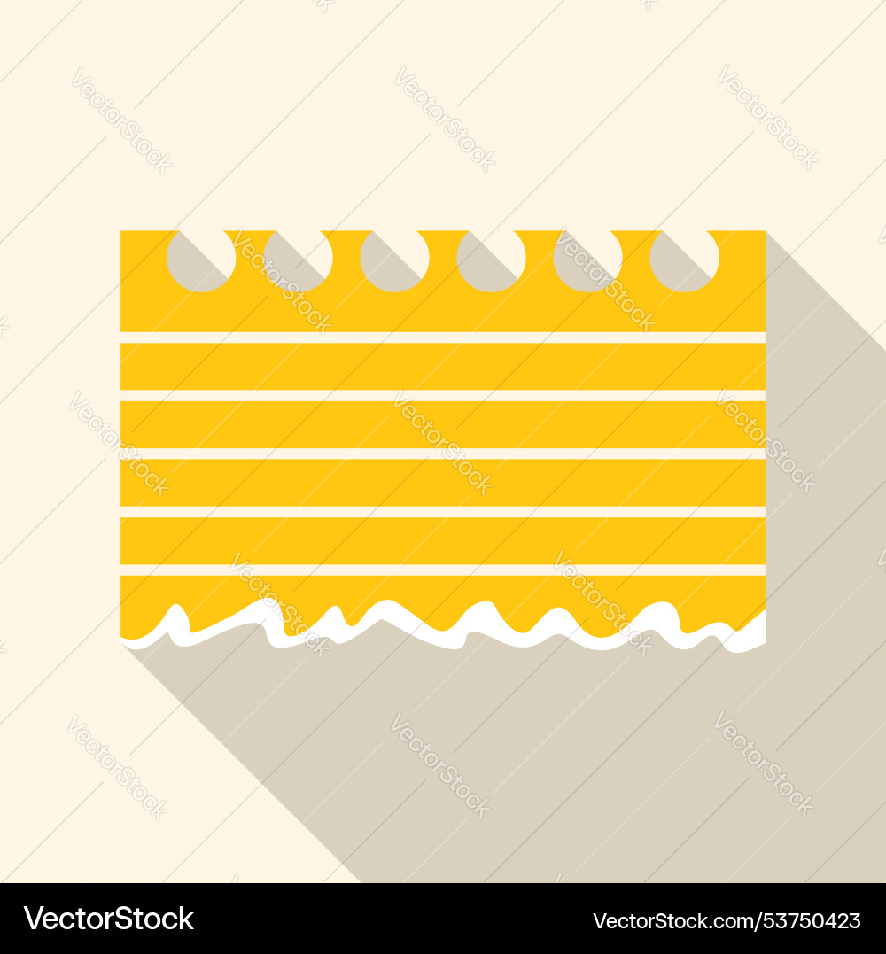 Yellow notepad paper with lines torn off from Yellow notepad paper with lines torn off from vector image
