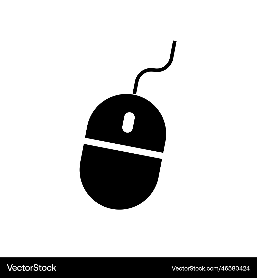 Computer-Maus-Symbol oder Eingabegerät Vektorbild