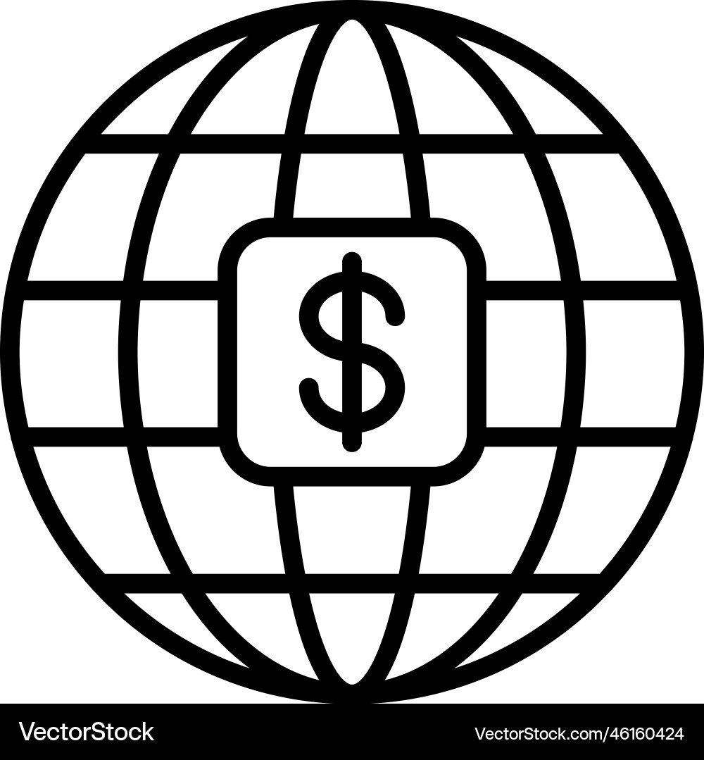 Fintech icons with black outline style Fintech icons with black outline style vector image