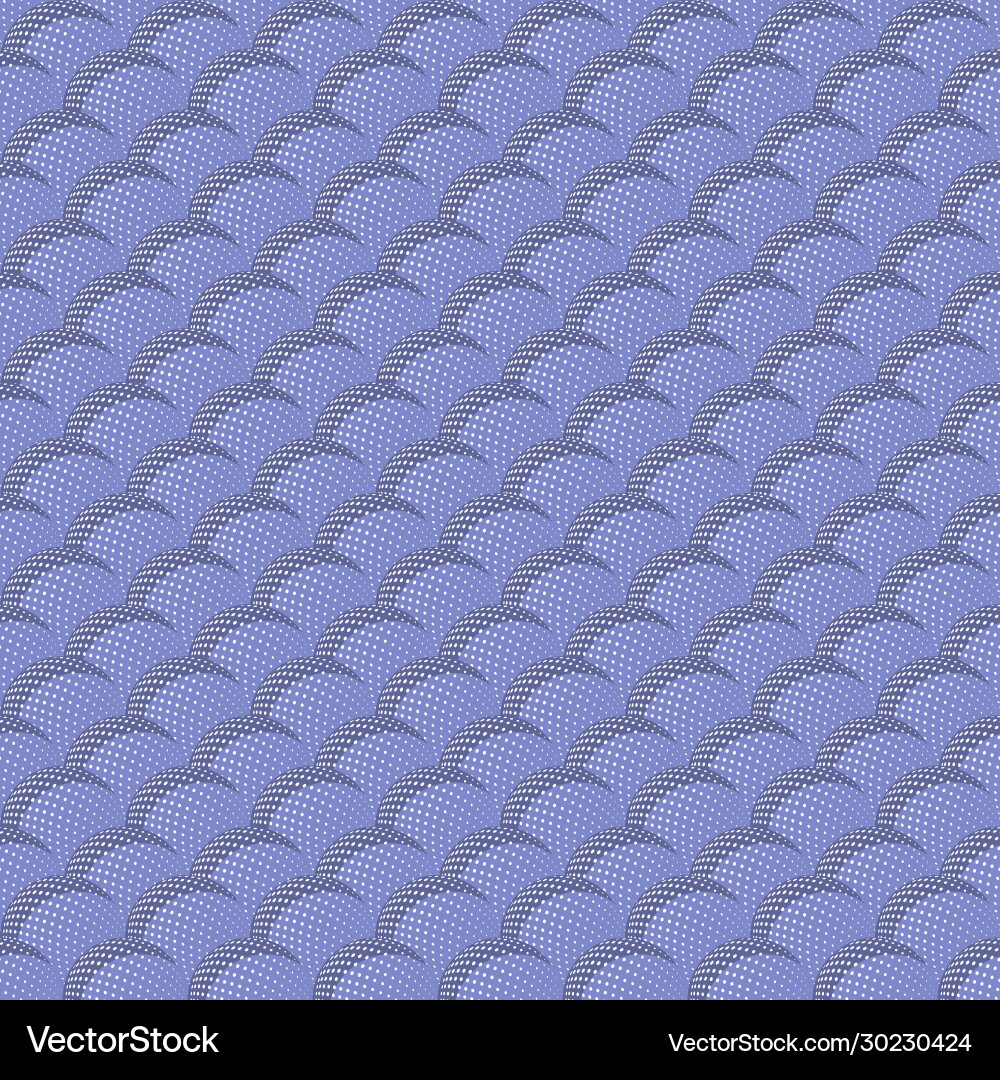 Seamless pattern with abstract round 3d halftone Vector Image