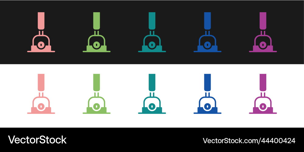 Set arrow for switching the railway icon isolated Vector Image