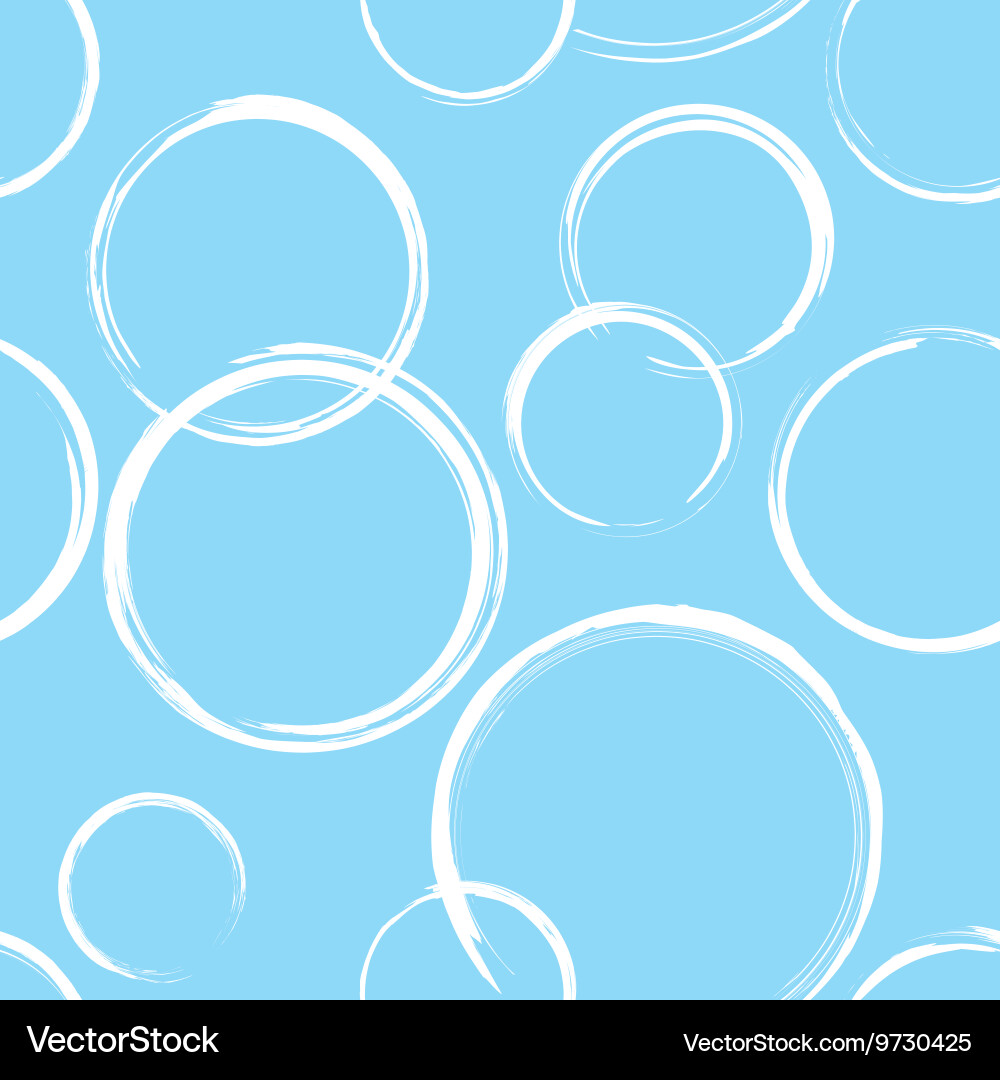 Abstract Blue Circle Pattern Vector Image