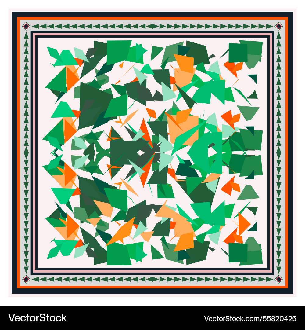 Abstract geometric print pattern Abstract geometric print pattern Vector Image