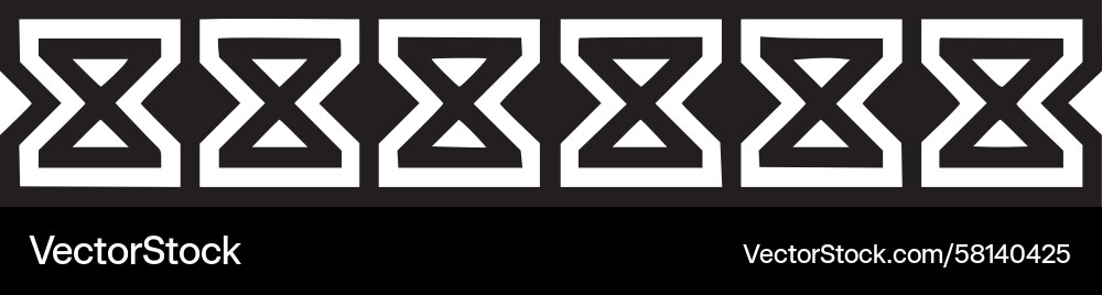 Abstract Linear Border Pattern Vector Image
