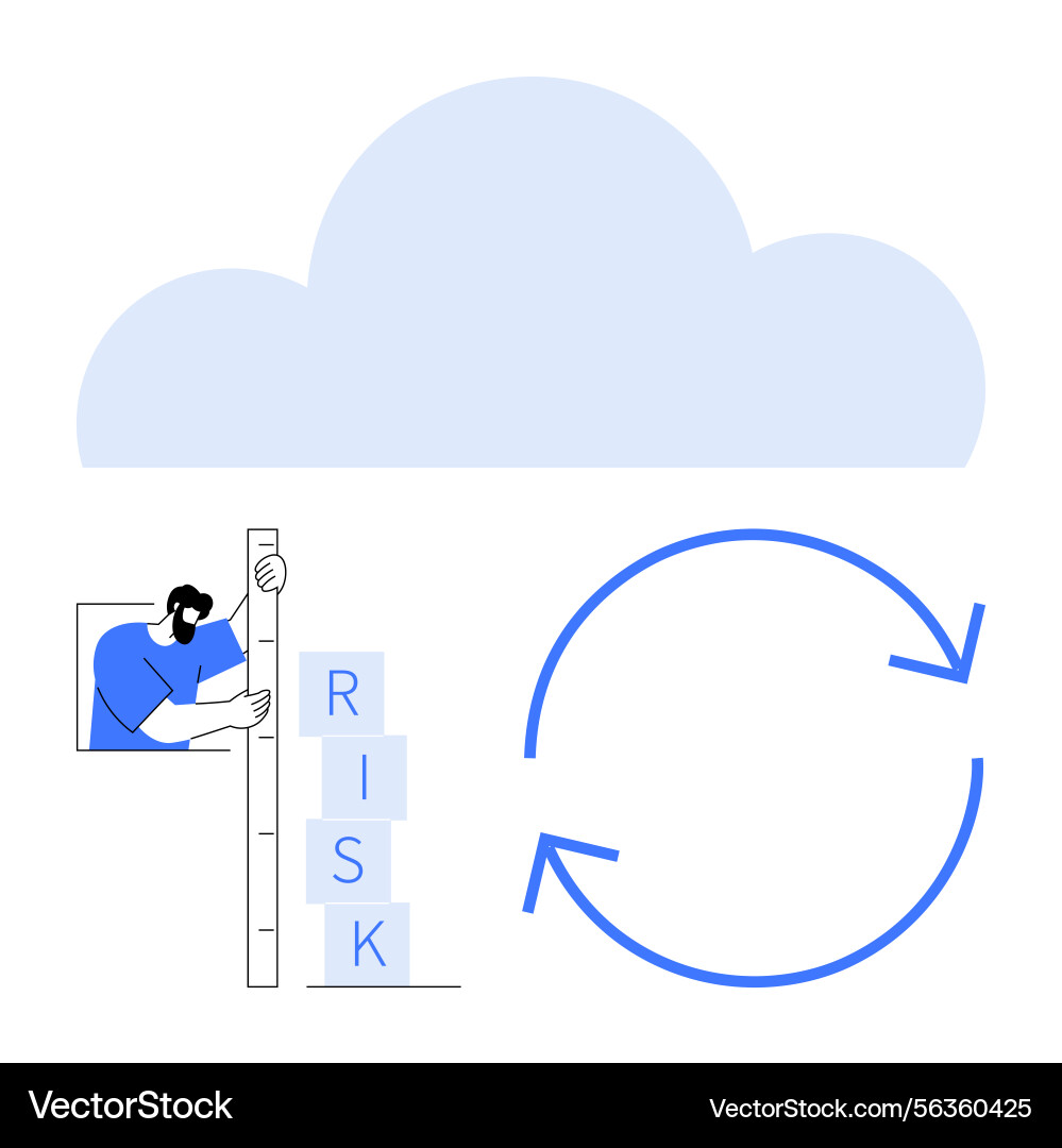 Cloud computing with risk assessment and process Cloud computing with risk assessment and process Vector Image