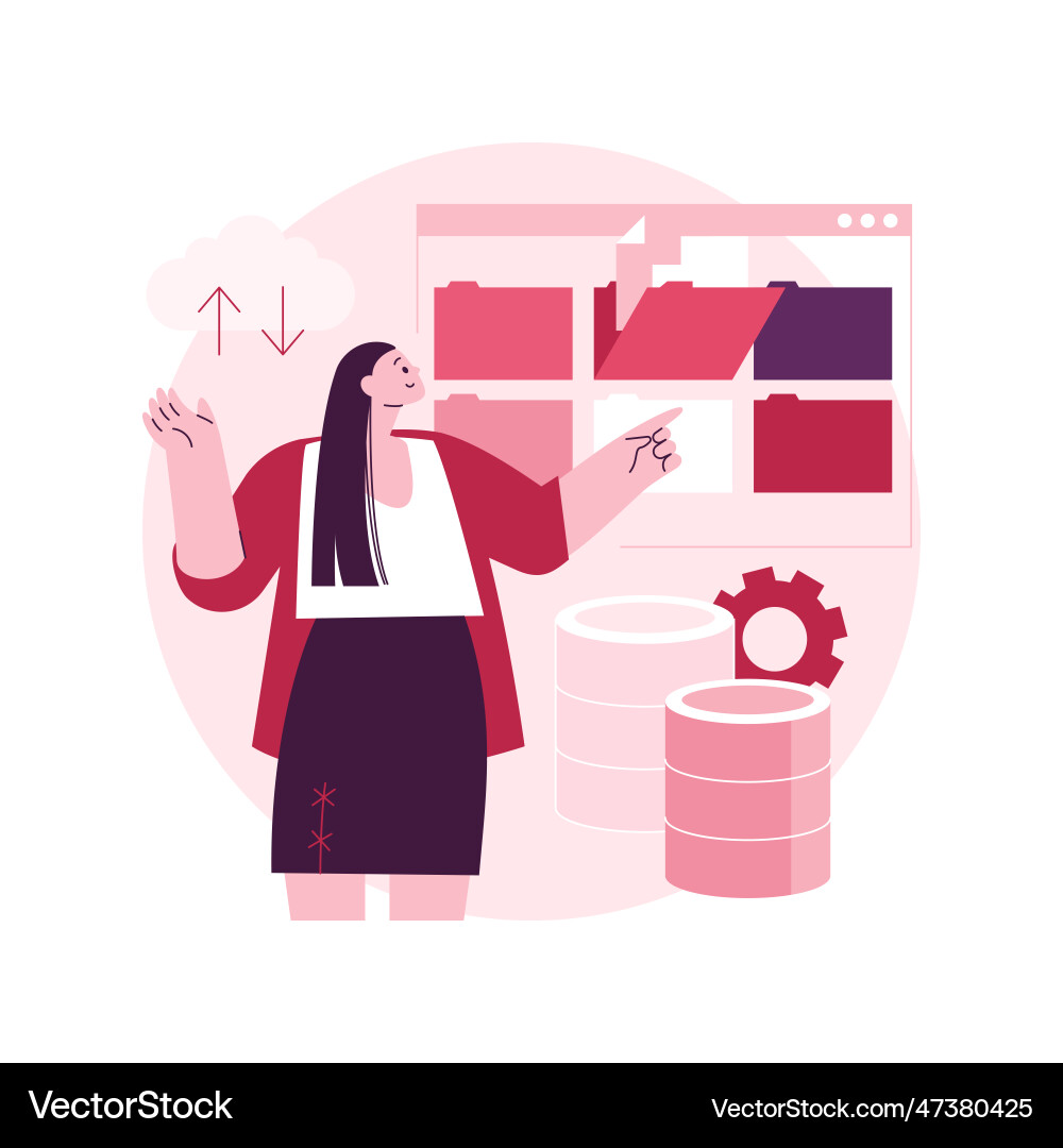 Database abstract concept Database abstract concept vector image