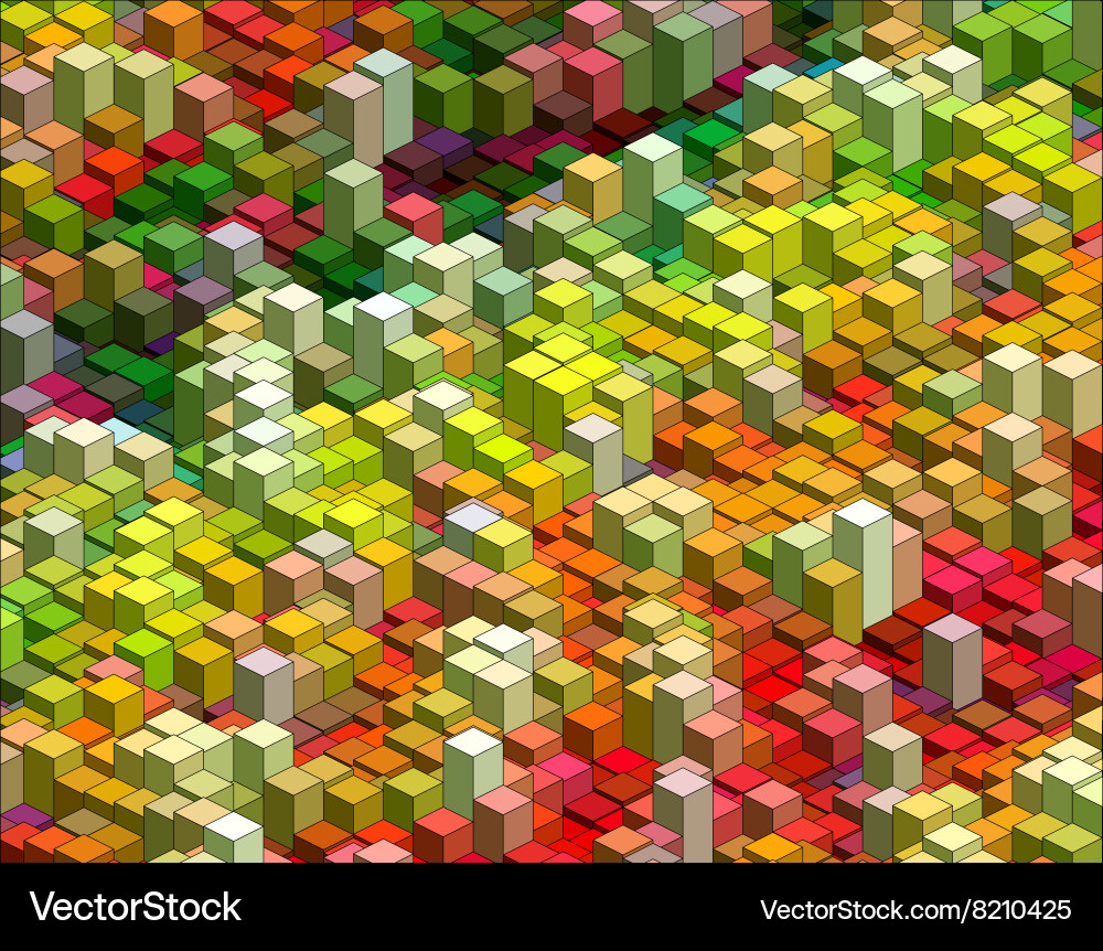 Isometric pattern vector image