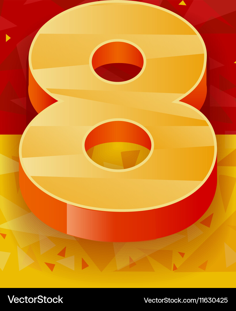 Pattern numbers for use in banner ads vector image