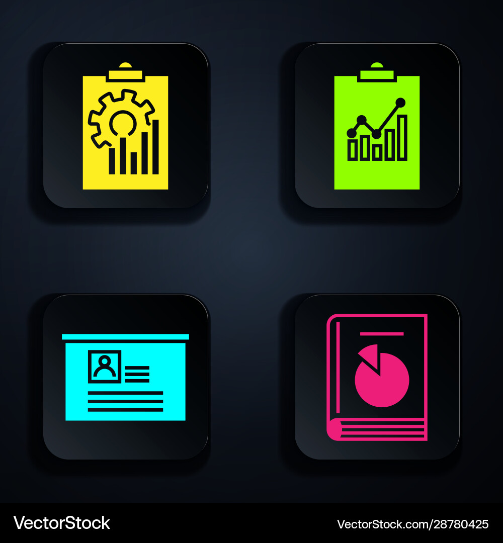 Set user manual clipboard with graph chart board Set user manual clipboard with graph chart board Vector Image