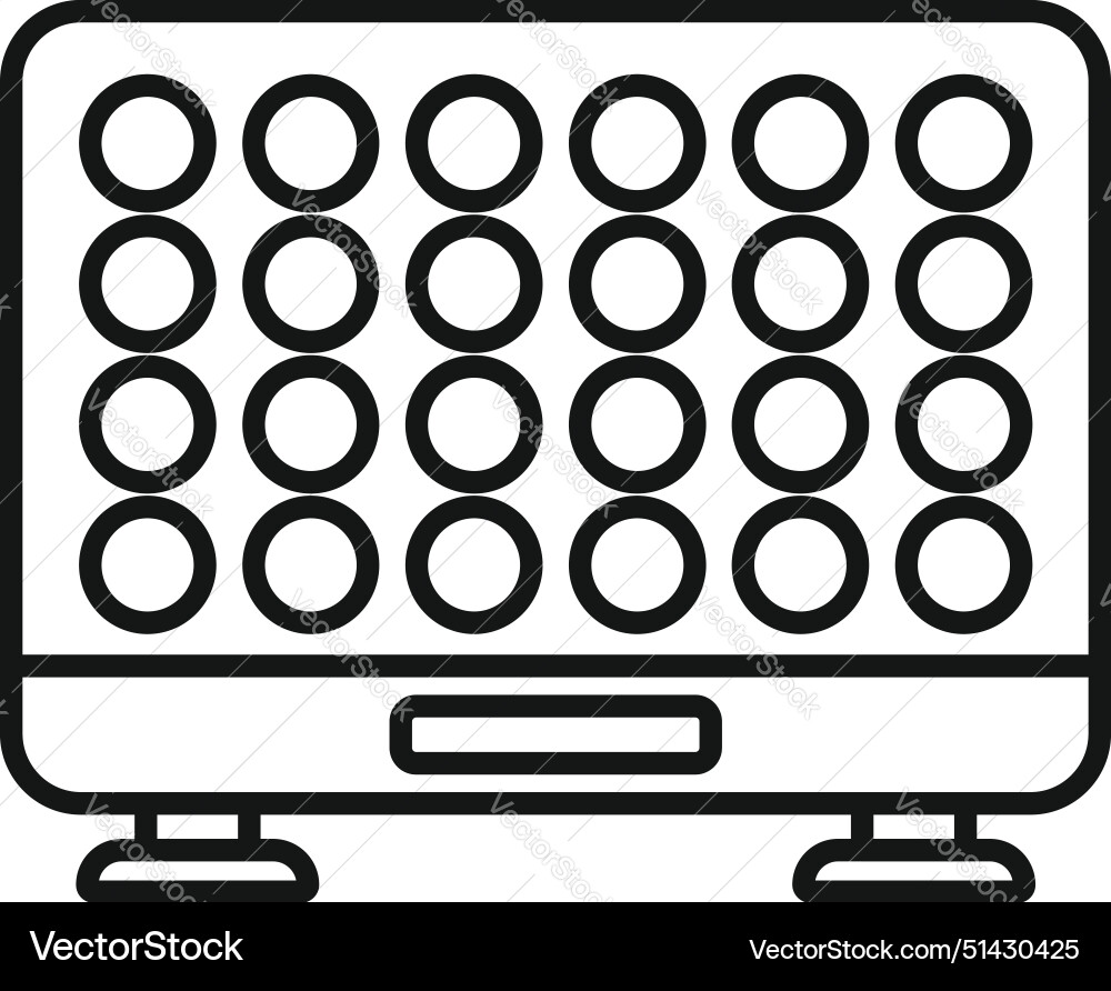Simplified computer monitor icon design Royalty Free Vector
