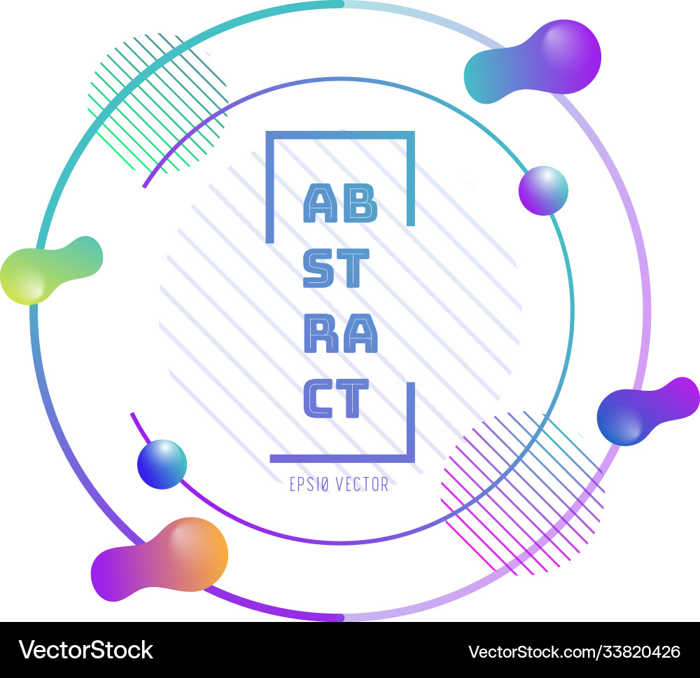Abstract Fluid Shape Background vector image