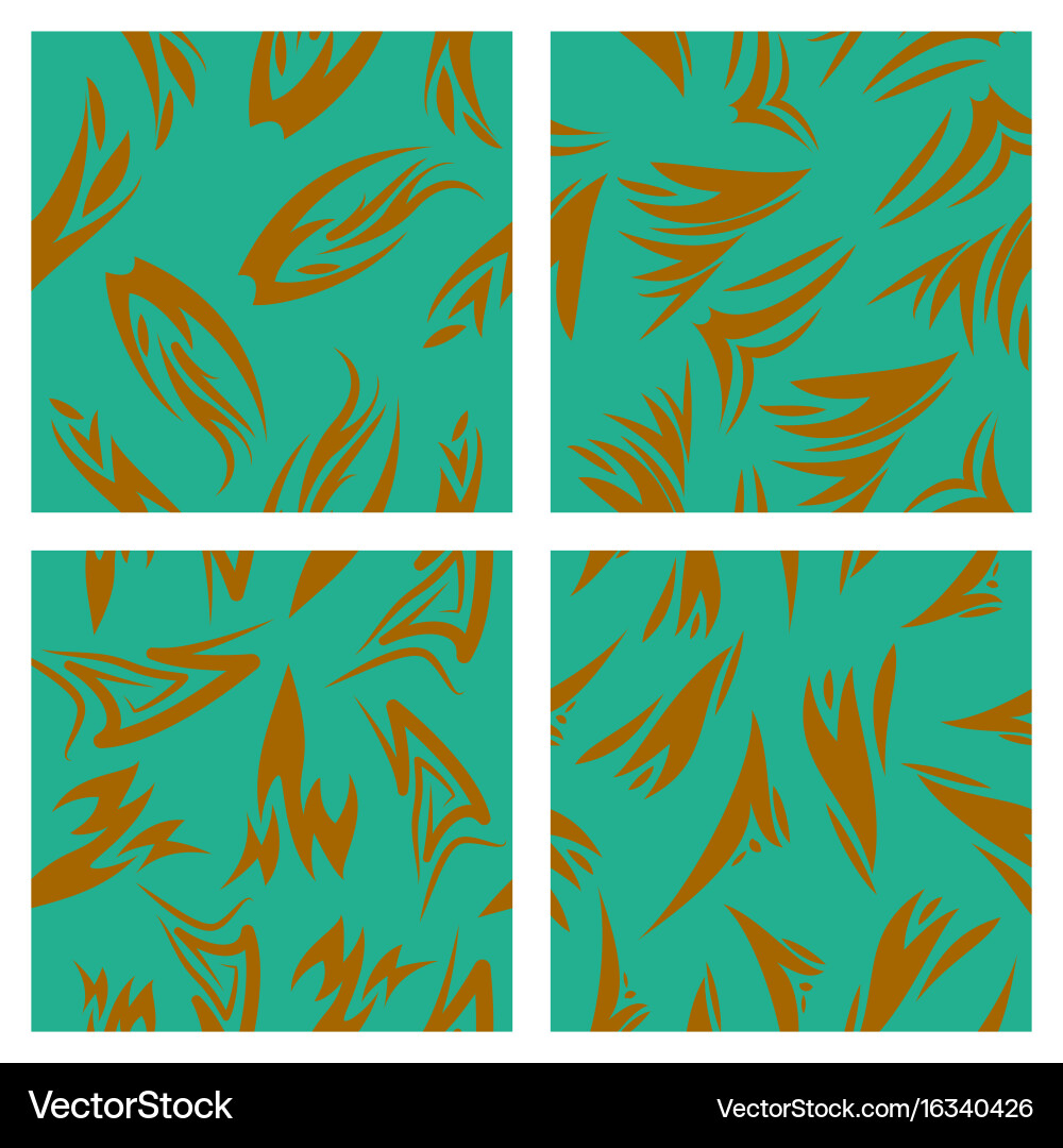 Assembly of patterns in striped style vector image