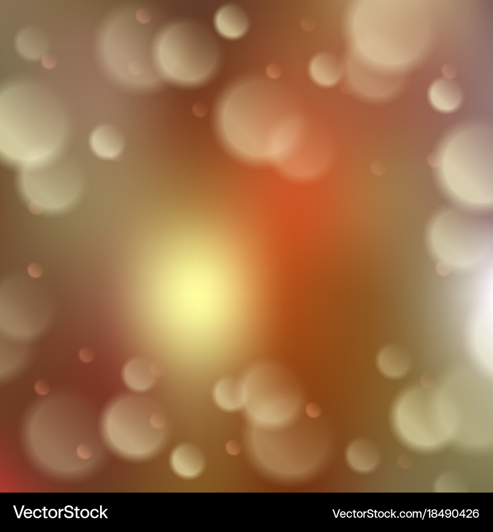 Blurred background with bokeh effect vector image